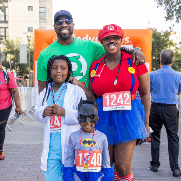 Superhero Run Fundraising Event Child Advocates Houston Texas